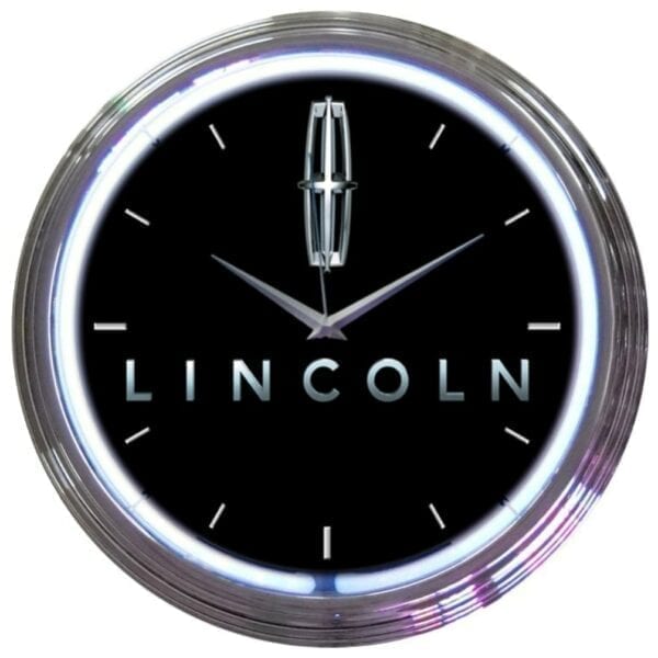 Ford Lincoln Neon Clock