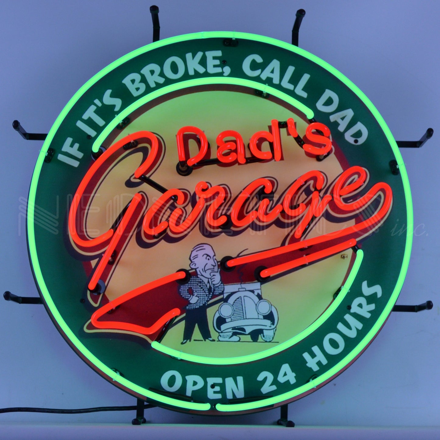 Dad's Garage Neon Sign