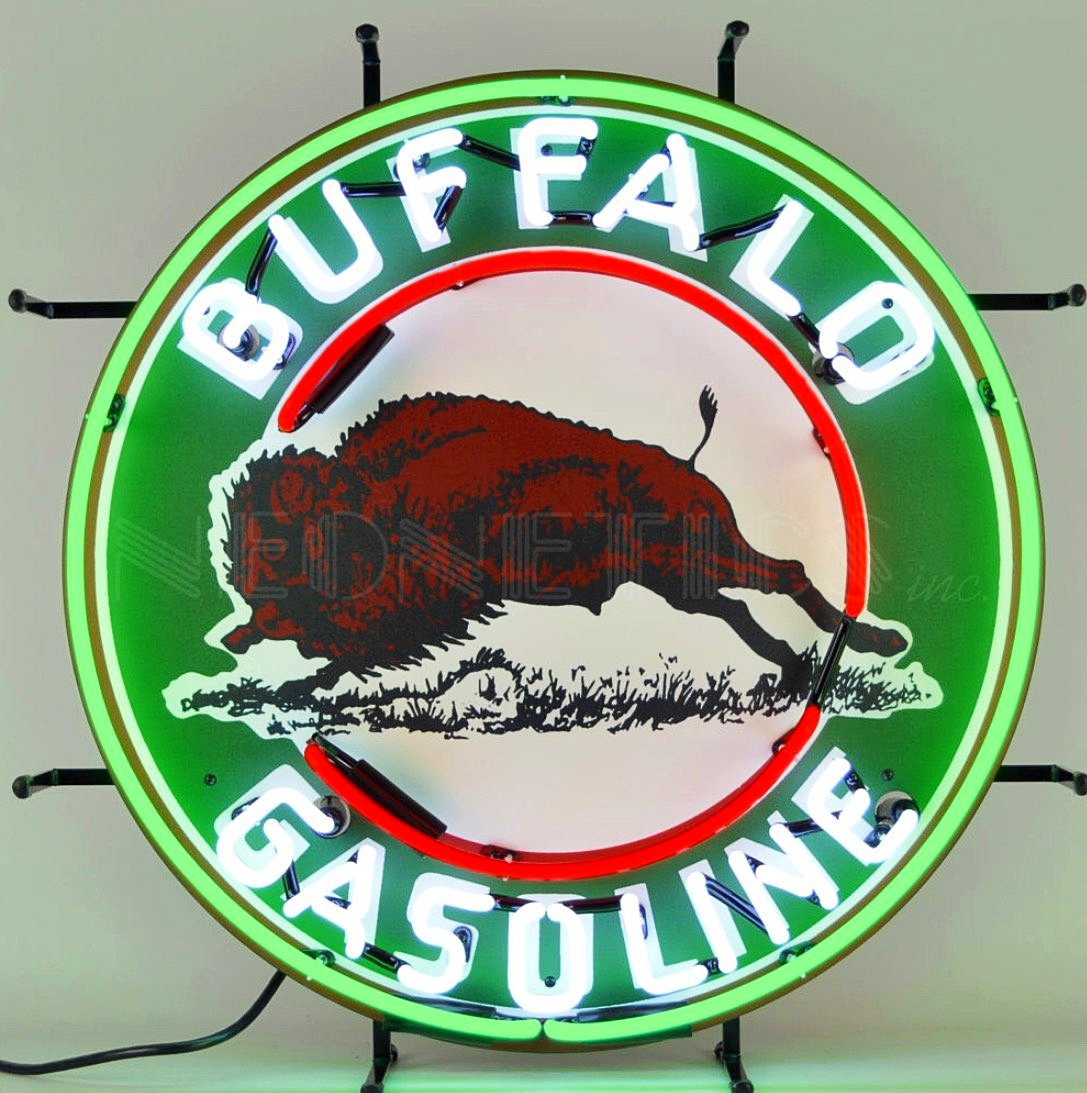 Buffalo Gasoline Neon Sign