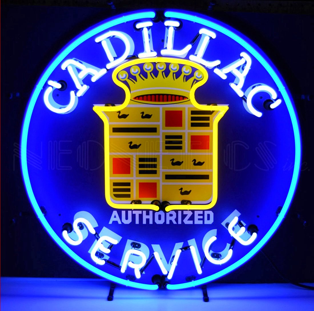 Cadillac Service Neon Sign