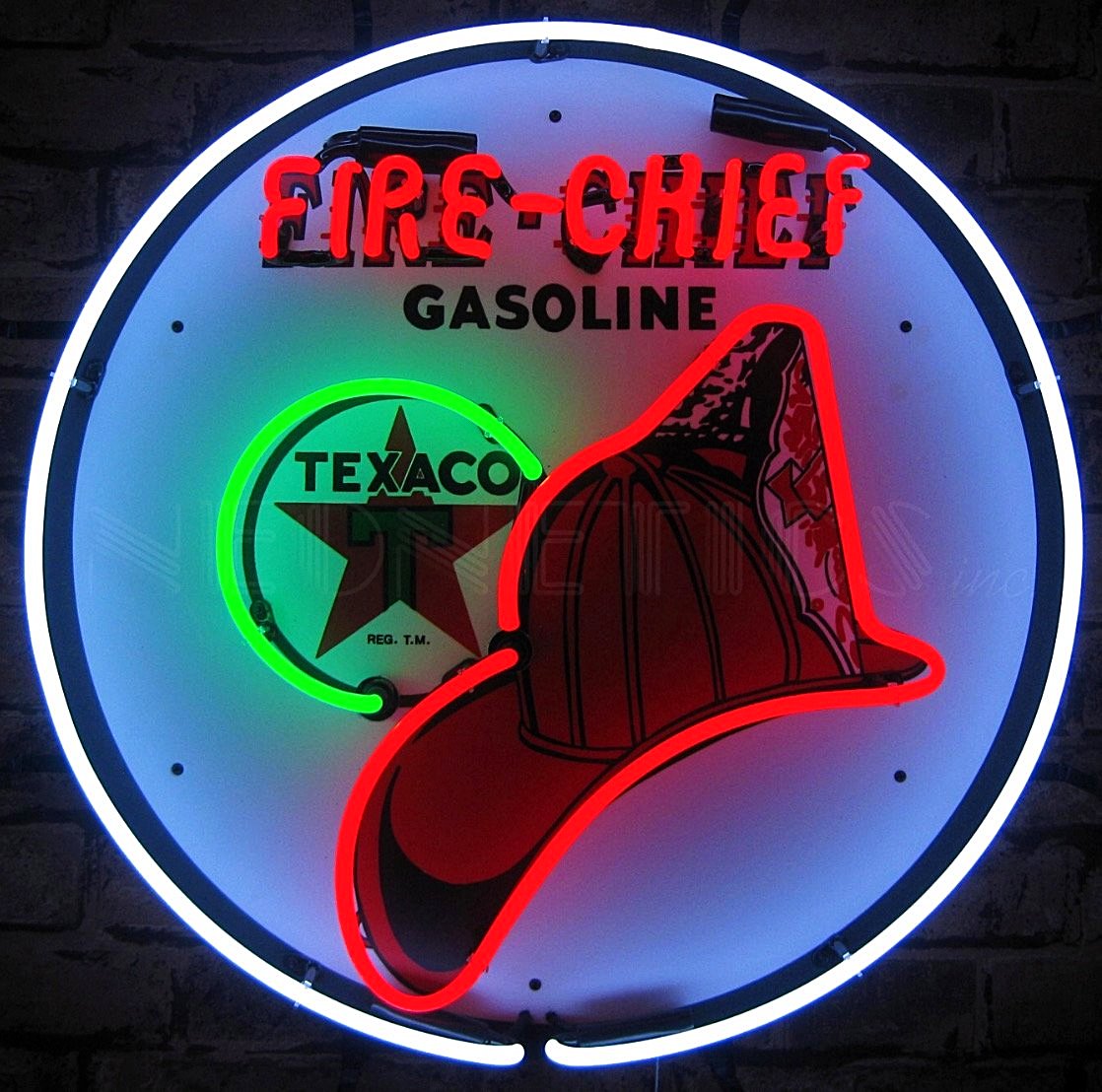 Texaco Fire Chief Neon Sign