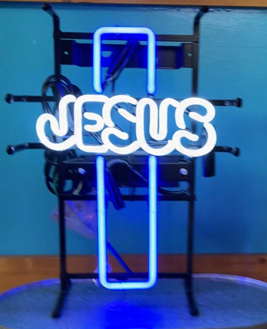 Jesus Cross Neon Sign